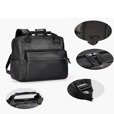 Mochila de Viaje Ejecutiva de Cuero PU con Gran Capacidad - Image 10
