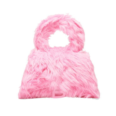 Bolsa Tote Diagonal de Peluche en Colores Pastel - Image 6