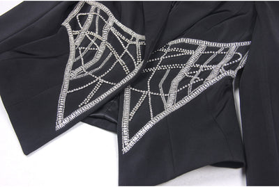 Blazer Ejecutivo para Mujer con Detalles de Diamantes y Efecto Reductor - Image 21