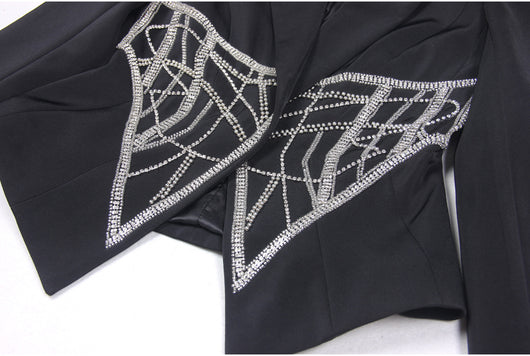 Blazer Ejecutivo para Mujer con Detalles de Diamantes y Efecto Reductor - Image 21