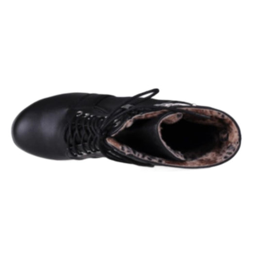 Botas Cortas Punta Redonda para Mujer con Tacón Grueso - Image 11