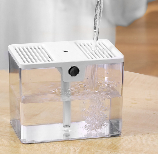 White rectangular humidifier with a gray handle and a digital display showing '86' on a white background. - Image 11