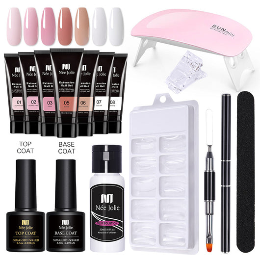 Set de Pegamento Extensión de Uñas en Gel Cristal Sólido - Image 11