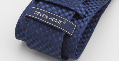 Corbata Azul Marino Degradado Cuadros 7cm - Elegancia Casual para Negocios - Image 14