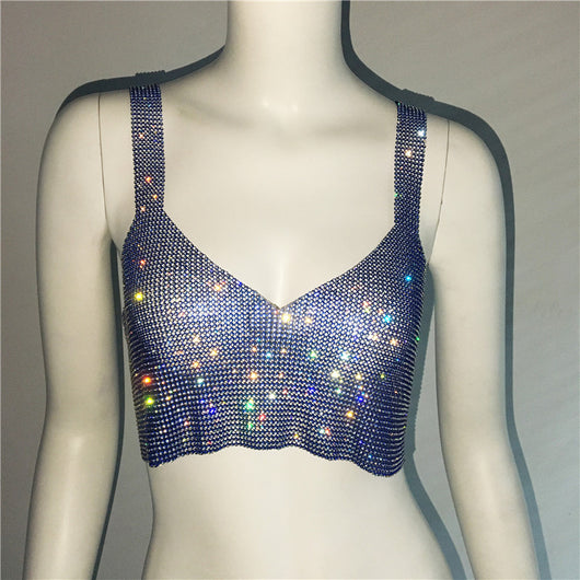 Top Corto Sexy con Escote Profundo y Detalles de Strass - Image 9