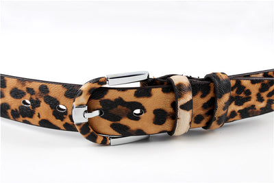 Cinturón de Cuero Estampado Leopardo para Mujer - Image 23