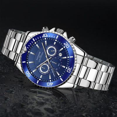 Reloj de Lujo Dorado para Hombre - Acero Inoxidable Resistente al Agua con Esfera Luminosa - Image 30