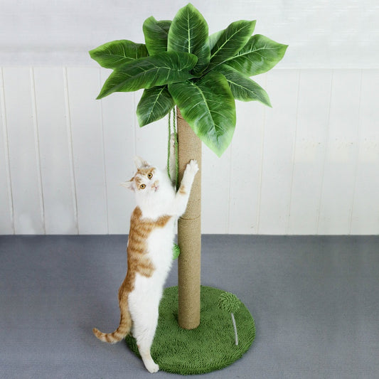 Rascador Doble con Bolas Colgantes para Gatos - Tabla de Sisal - Image 2