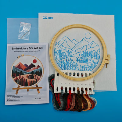 Kit de Bordado Europeo Primavera-Verano: Colección Montaña y Costa - Image 7