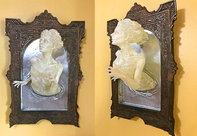 Espejo Luminoso Ghost Resin con Cruz - Decoración Brillante de Pared - Image 9