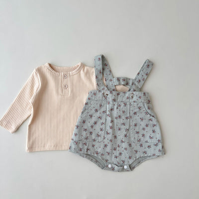 Overol Infantil de Mezclilla Suave Lavada Estilo Otoño - Image 12