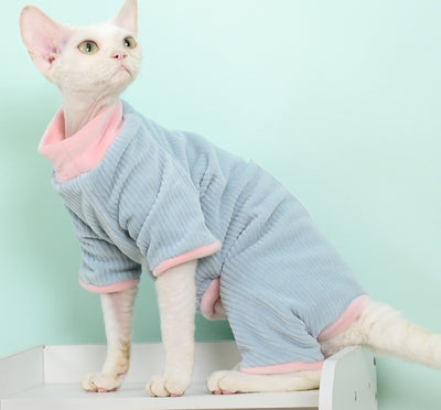 Ropa Térmica Reversible para Gatos sin Pelo - Abrigo Doble Cara Invierno - Image 9