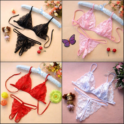 Lencería Sensual Transparente de Encaje - Conjunto Erótico Femenino - Image 8