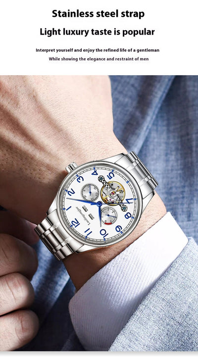 Reloj Mecánico de Acero Inoxidable para Hombre Estilo Ejecutivo - Image 15