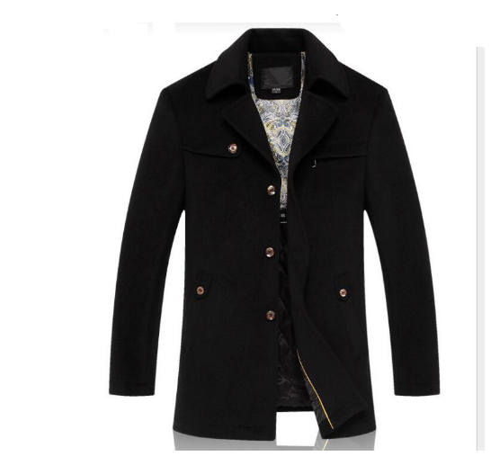 Abrigo Largo Casual para Hombre con Aislamiento Térmico