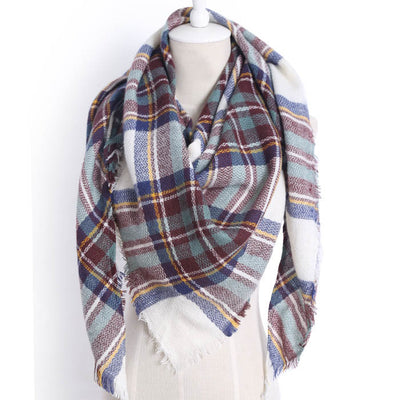 Bufanda Chal Triangular de Cachemira para Invierno - Estilo Europeo y Americano - Image 31