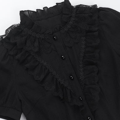 Camisa Jacquard Texturizada Estilo Gótico Oscuro Slim Versátil - Image 22