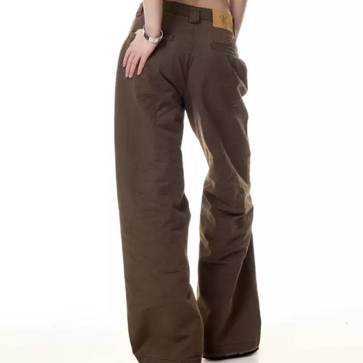 Jeans Vintage con Costuras Deshilachadas y Múltiples Bolsillos para Mujer - Image 4