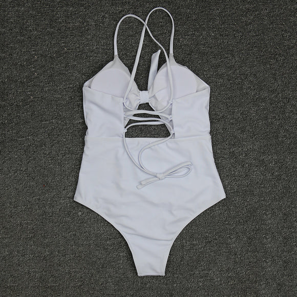 Traje de Baño Entero para Mujer con Tirantes Cruzados