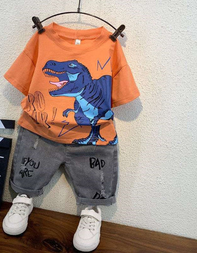 Conjunto Deportivo Infantil Estilo Vaquero de Manga Corta