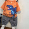 Conjunto Deportivo Infantil Estilo Vaquero de Manga Corta