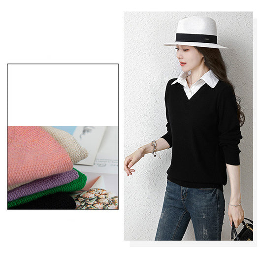 Suéter Holgado Bicolor para Mujer - Diseño Versátil y Cómodo - Image 9