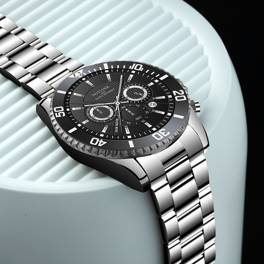 Reloj de Lujo Dorado para Hombre - Acero Inoxidable Resistente al Agua con Esfera Luminosa - Image 39