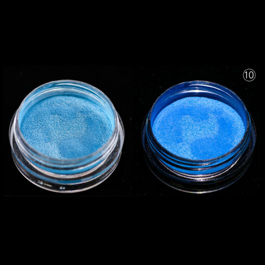 Polvo Espejo Mágico Luminoso 12 Colores - Efecto Fluorescente para Uñas
