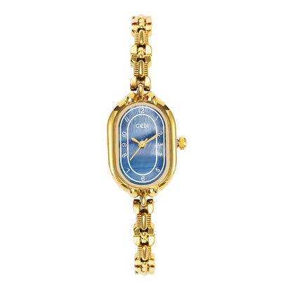 Reloj de Pulsera Cuarzo Ovalado Retro con Diseño Fritilaria de Alta Calidad - Image 8