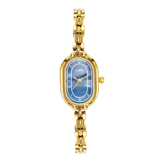 Reloj de Pulsera Cuarzo Ovalado Retro con Diseño Fritilaria de Alta Calidad - Image 8