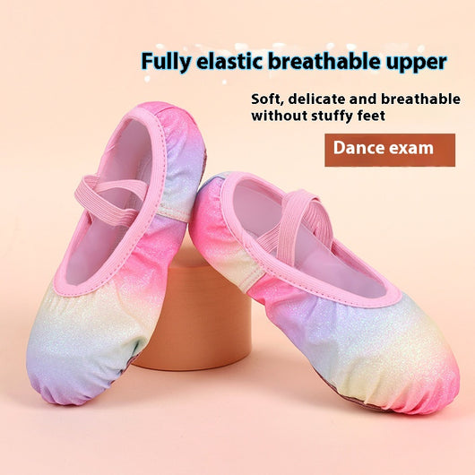 Zapatos de Práctica Arcoíris sin Cordones con Suela Suave para Niños