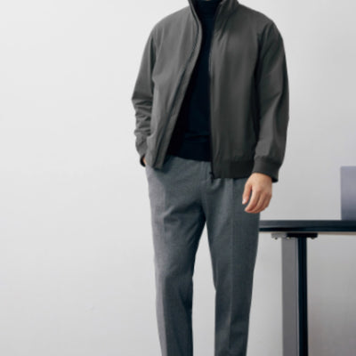 Chaqueta de Algodón para Hombre con Cuello Alto, Cálida y Resistente al Viento - Image 4