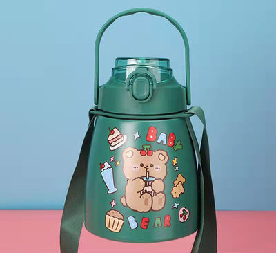 Vaso Infantil de Gran Capacidad con Pajita de Acero Inoxidable - Image 13