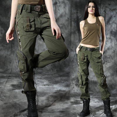 Pantalones de Trabajo Rectos Cintura Alta Holgados para Mujer