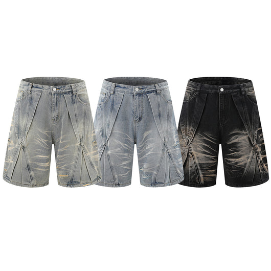 Conjunto de Camisa Vaquera Workwear Desgastada con Estilo Urbano - Image 27