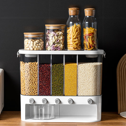 Organizador Hermético de Cereales con Compartimentos Separados