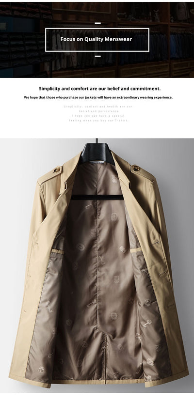 Gabardina de Negocios Juvenil Premium - Corte Clásico Solapa Italiana - Image 11