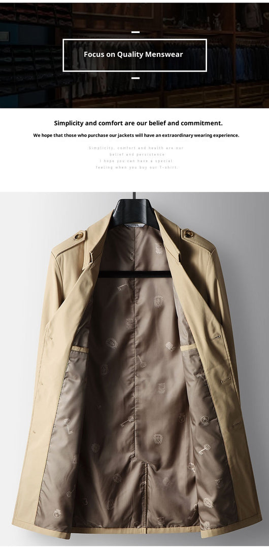 Gabardina de Negocios Juvenil Premium - Corte Clásico Solapa Italiana - Image 11
