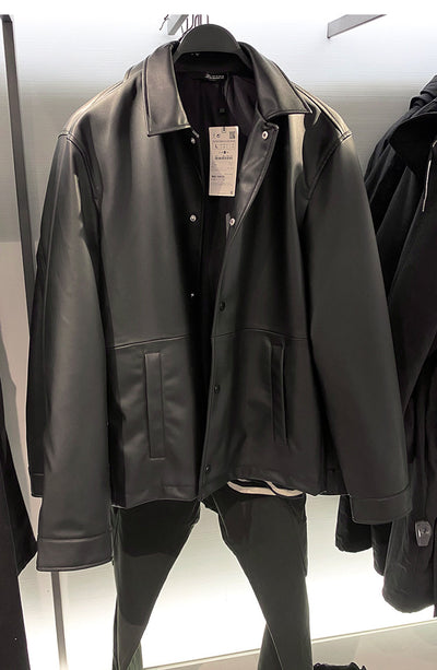 Chaqueta de Cuero Casual para Hombre - Image 4