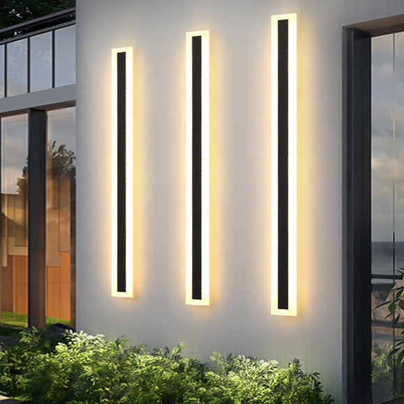 Lámpara de Pared Exterior Minimalista Impermeable para Jardín y Terraza