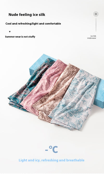 Bóxers de Seda de Hielo para Hombre - Pantalones Cómodos para Casa - Image 14