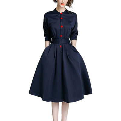 Vestido Ejecutivo Mujer Otoño Primavera - Falda Blusa OL Elegante - Image 9