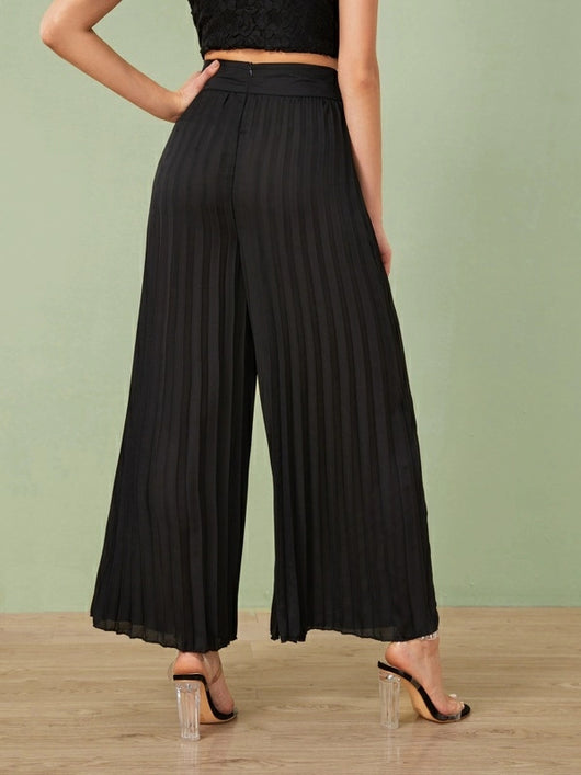 Pantalones Anchos con Pliegues - Image 9