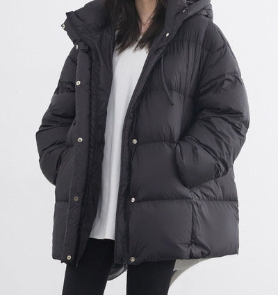 Chaqueta Impermeable con Capucha y Relleno de Plumón de Pato Blanco - Image 9