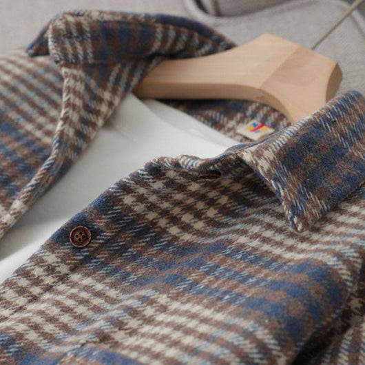 Camisa Cuadriculada Retro Estilo Hong Kong para Niñas - Image 6