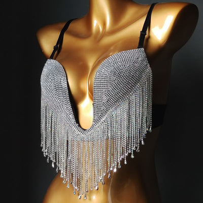 Bikini Triángulo Diamond Tassel con Copa Micro Reforzada - Image 2