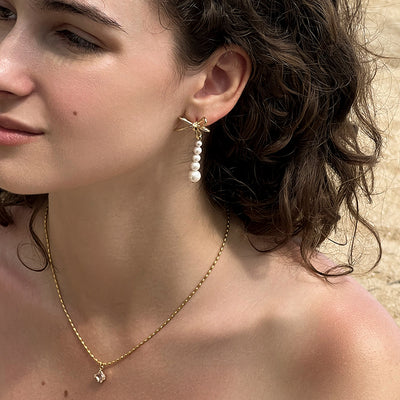 Aretes Mariposa de Perla para Verano - Elegancia Delicada - Image 11