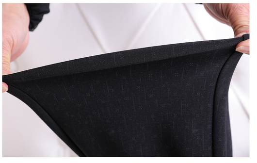 Pantalones Negros Talla Grande para Mujer con Cintura Ajustada y Corte Recto - Image 22