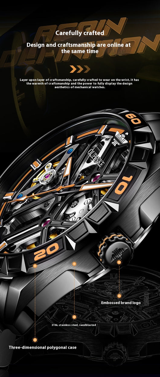 Reloj Mecánico Automático Deportivo para Hombre Resistente al Agua - Image 17