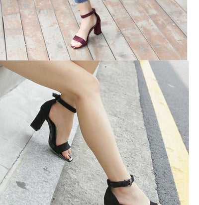 Tacones Romanos con Hebilla - Altura Media Multiuso para Mujer - Image 8